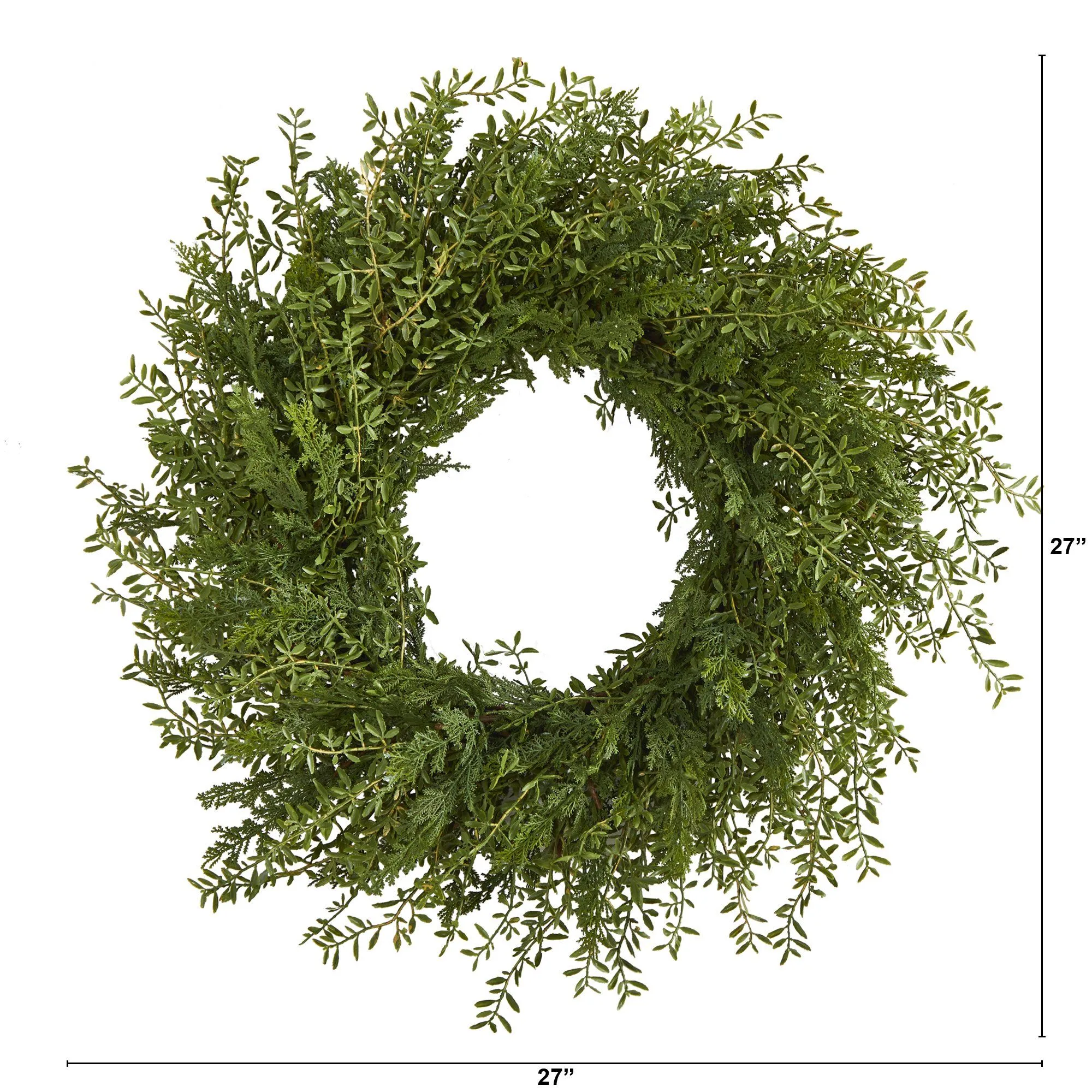 27” Mixed Grass Artificial Wreath