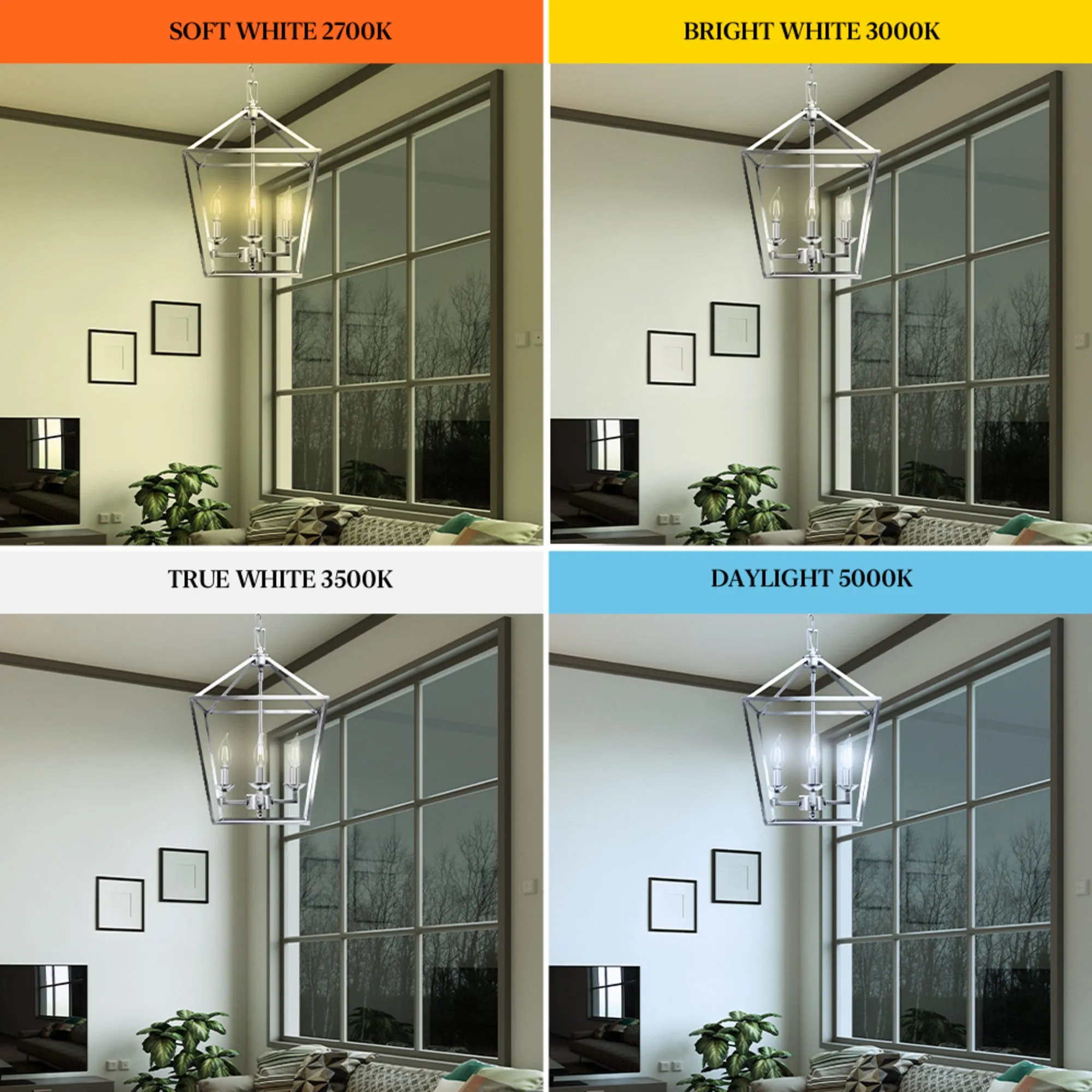 3.3W (40W Replacement) Soft White (2700K) Flame Tip BA10 (E12 Base) Exposed White Filament LED Bulb (3-Pack)