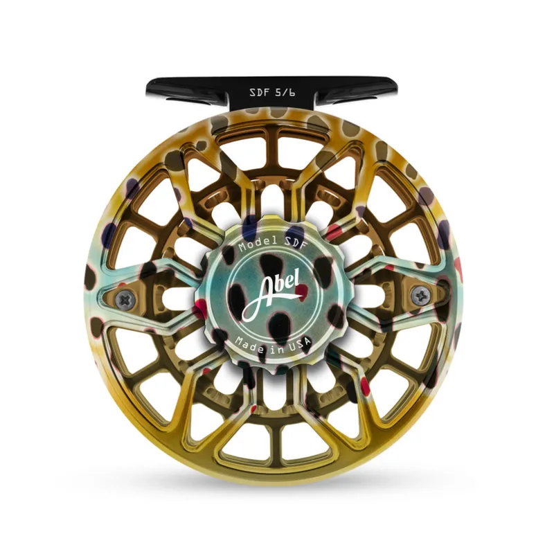 Abel SDF 5/6 Reel - Hand Painted Native Brown