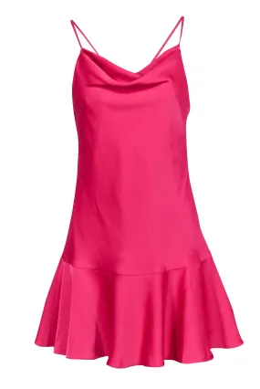 Aidan Mattox - Hot Pink Drop Waist Sleeveless Dress Sz4