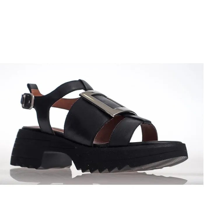 Alfie & Evie Lassie Platform Leather Sandals