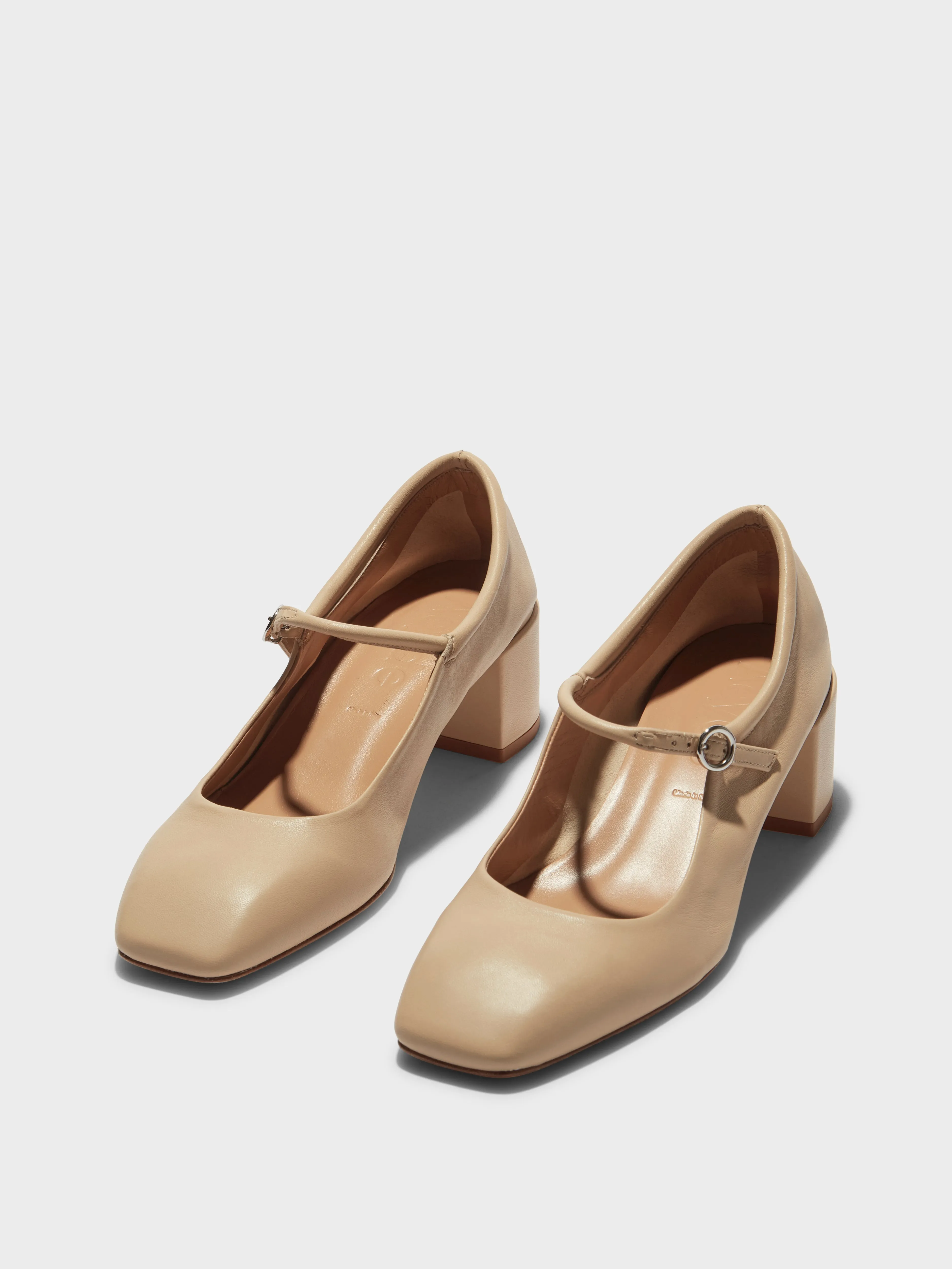 Aline Leather Mary-Jane Pumps