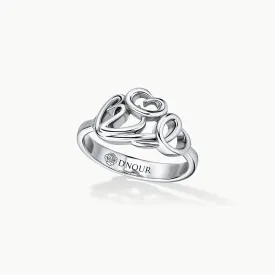 Allusia Love Detailed 18K Whitegold Ring