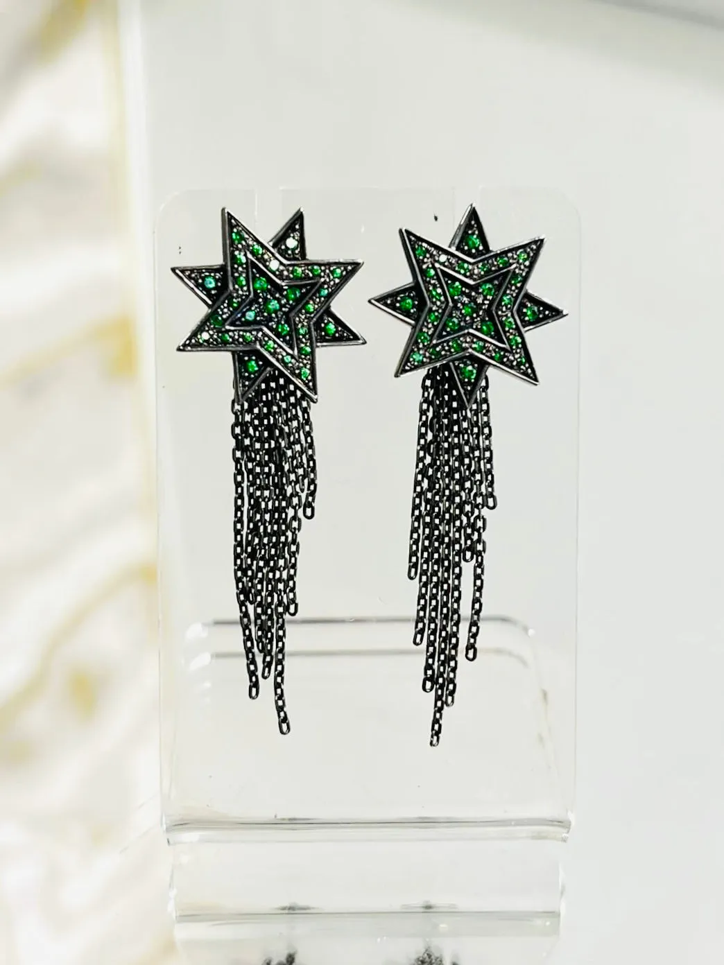 Ana De Costa Shooting Star Earring 18k Gold & Tsavorites