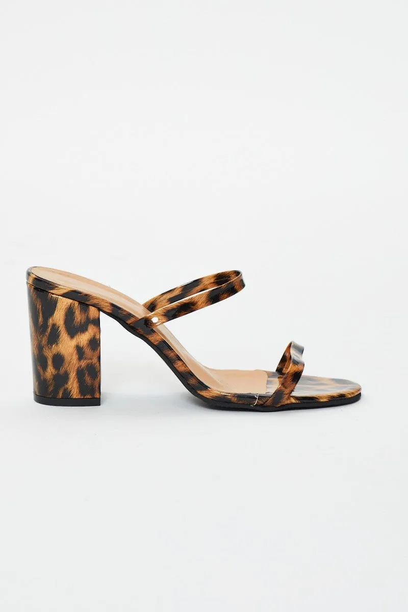 Animal Print Leopard Mules