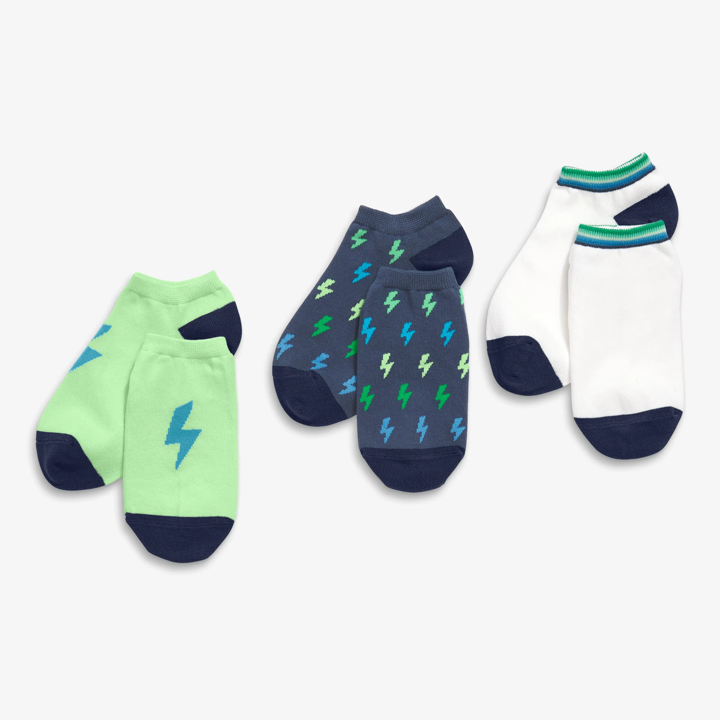 Ankle sock 3-pack in bolt mix