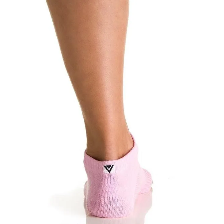 Arebesk Fishnet Open Toe Grip Socks - Pink (Barre / Pilates) or i