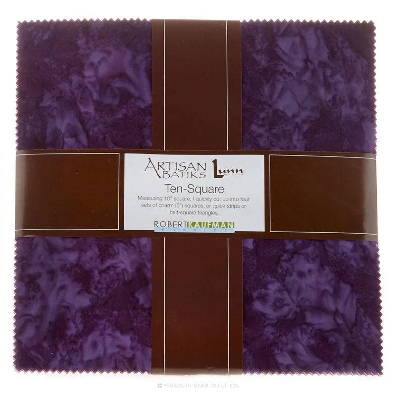 Artisan Batiks Solids - Prisma Dyes Plum Perfect Ten Square