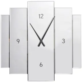 Aruna Modern Wall Clock - Mirrored Finish