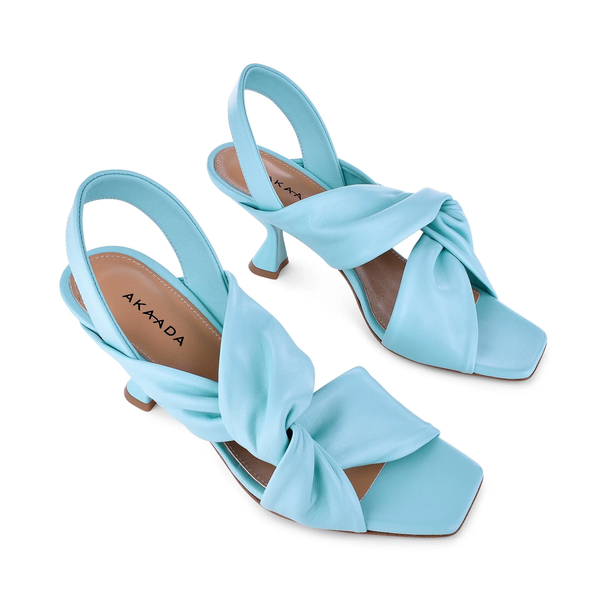 Asami Sky Blue Soft Nappa Sandals