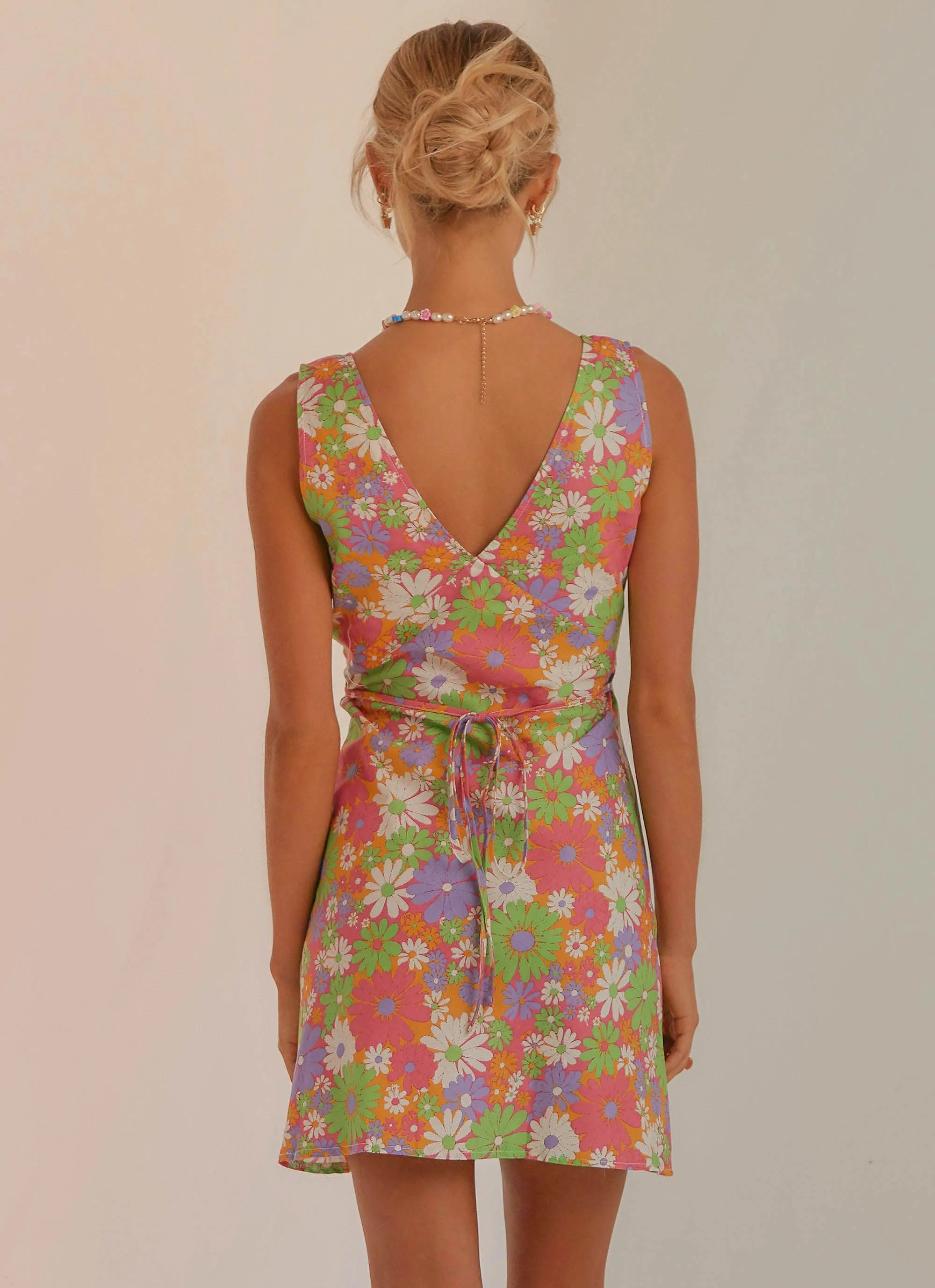 Audrey Vintage Slip Dress - 70s Floral