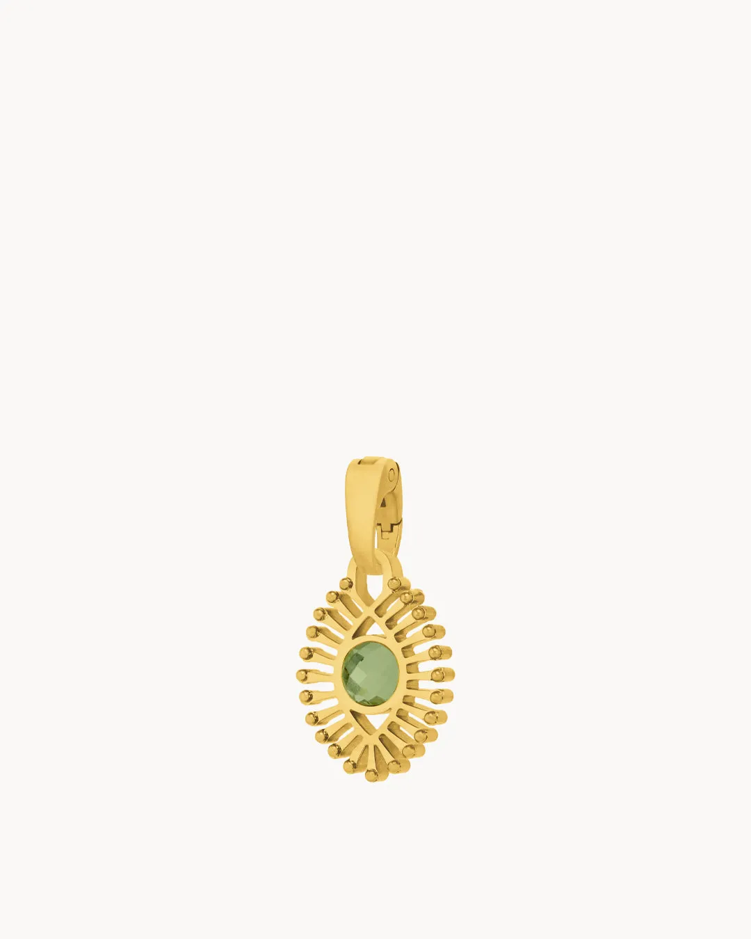 August Beauty Luzzu Eye Birthstone Pendant, Gold