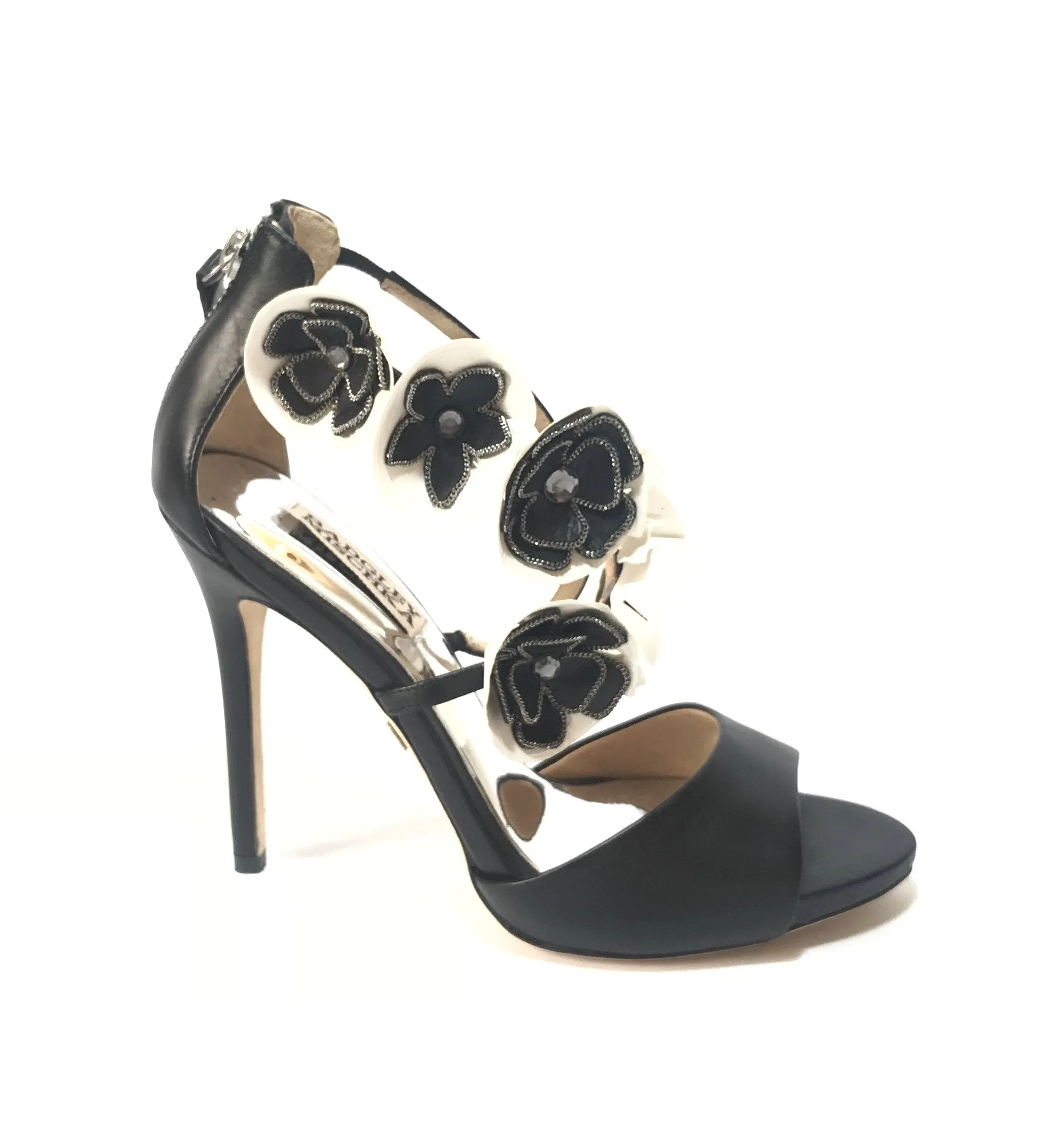 Badgley Mischka Black Floral Heels | Brand New |