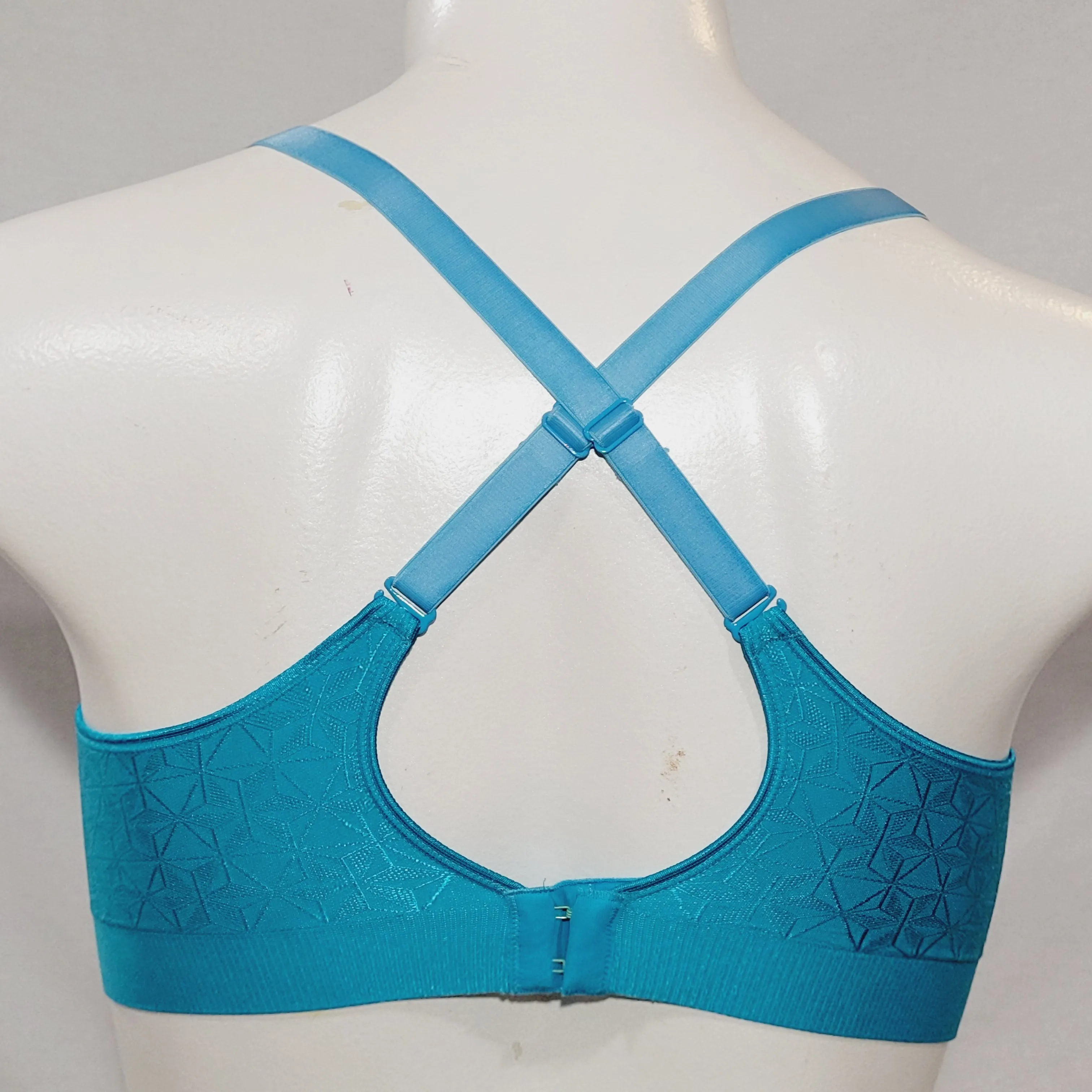 Bali 3381 Comfort Revolution Smart Sizes Convertible No Wire Bra MEDIUM Teal NWT DISCONTINUED