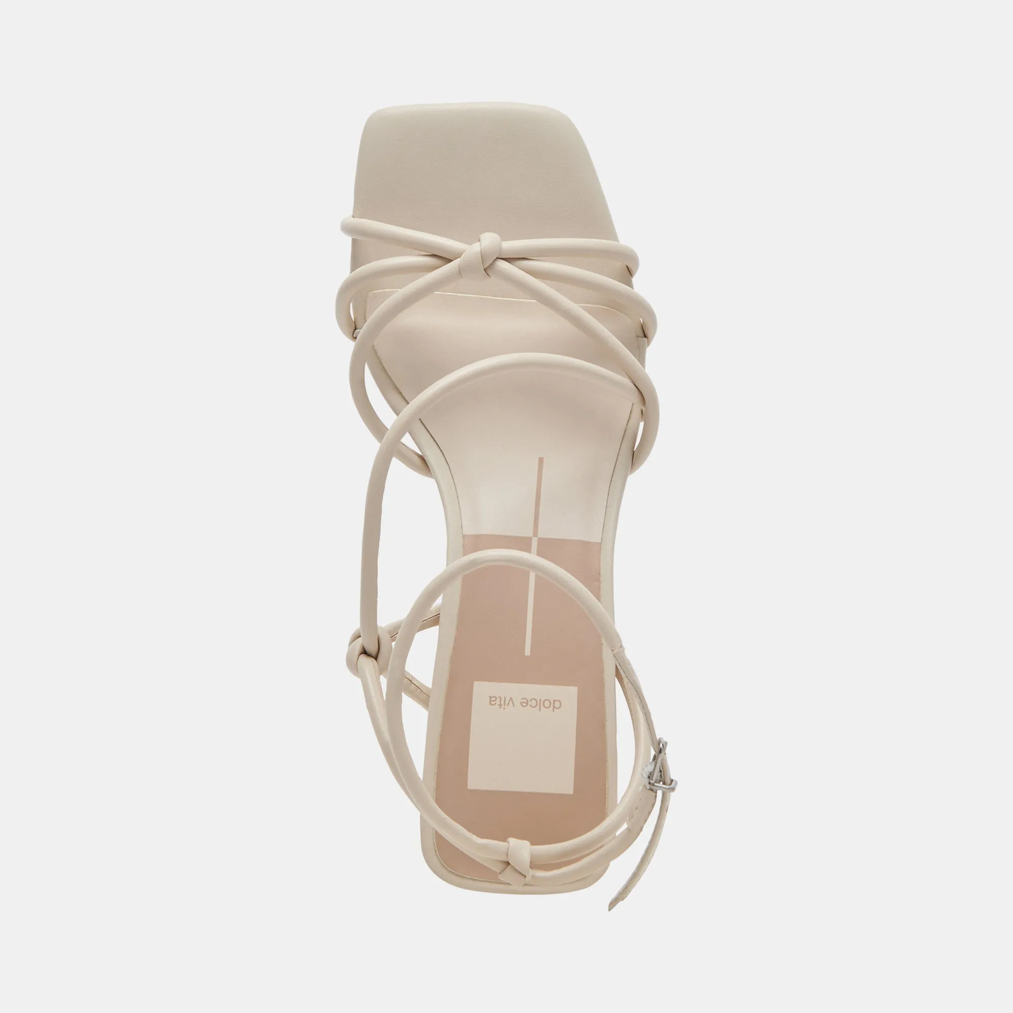 BEV WIDE HEELS IVORY LEATHER