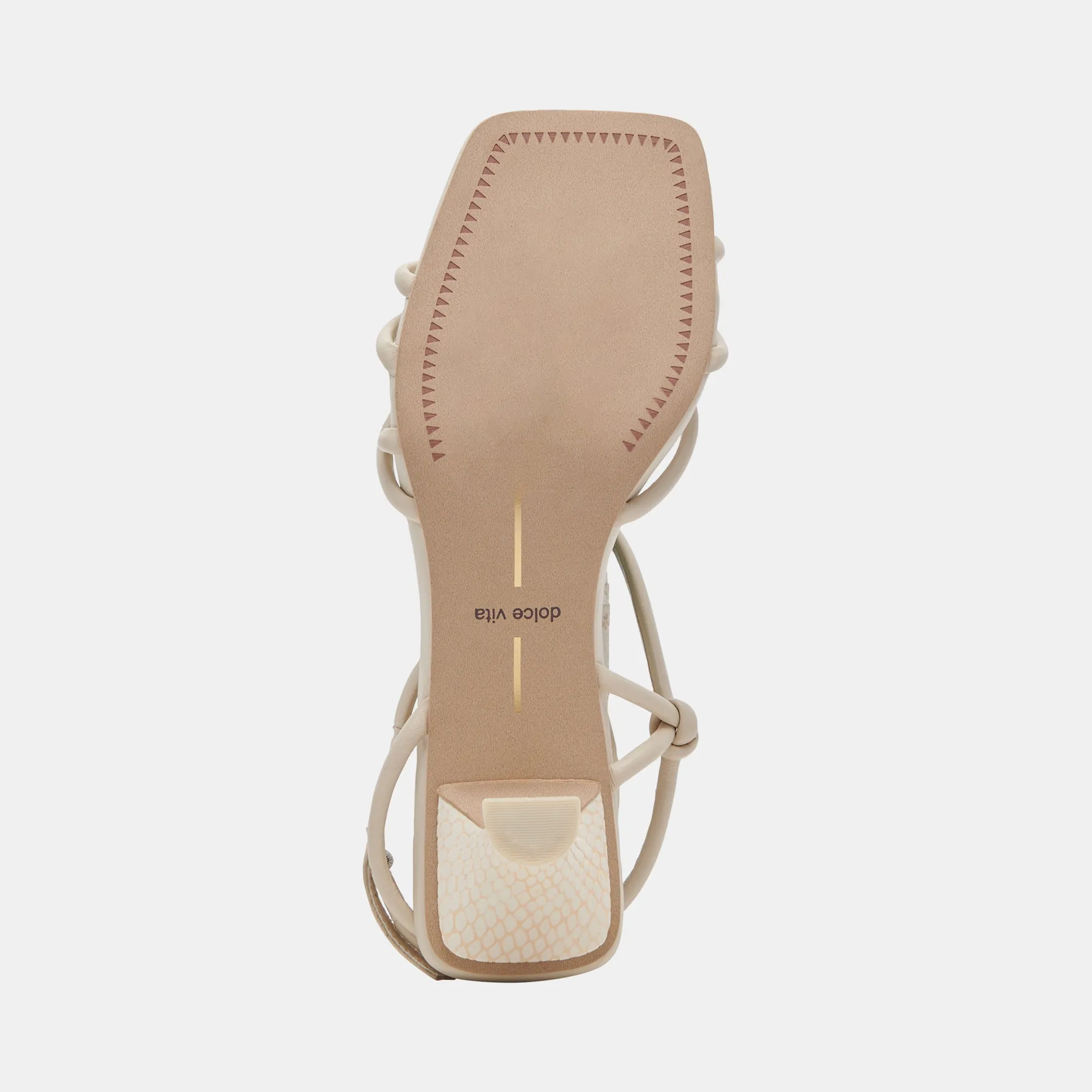 BEV WIDE HEELS IVORY LEATHER