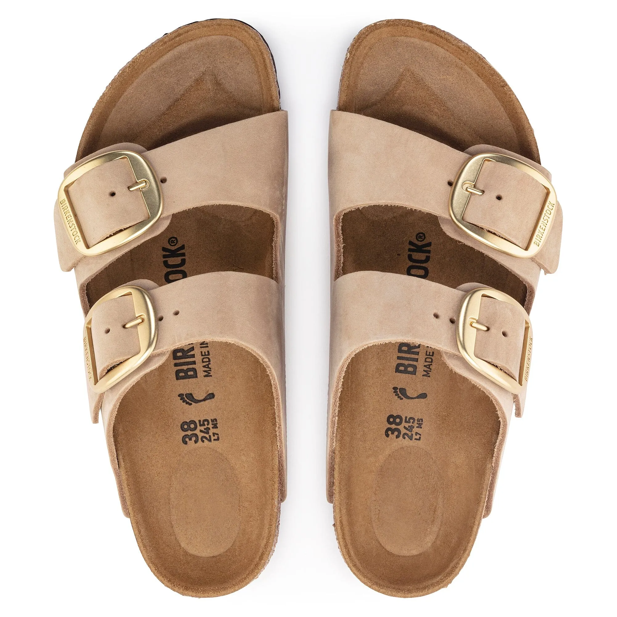 BIRKENSTOCK ARIZONA BIG BUCKLE NUBUCK LEATHER