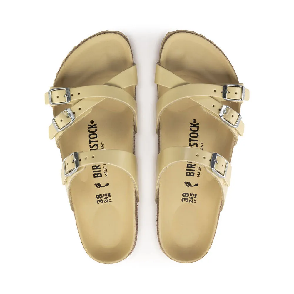 BIRKENSTOCK FRANCA HEX HIGH SHINE BUTTER - WOMENS