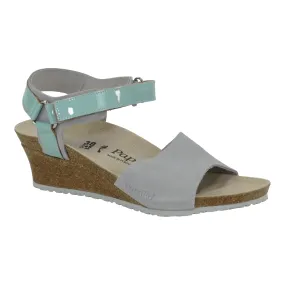 Birkenstock Papillio Women's Eve Sandals Suede Leather PVC Grey 37 N