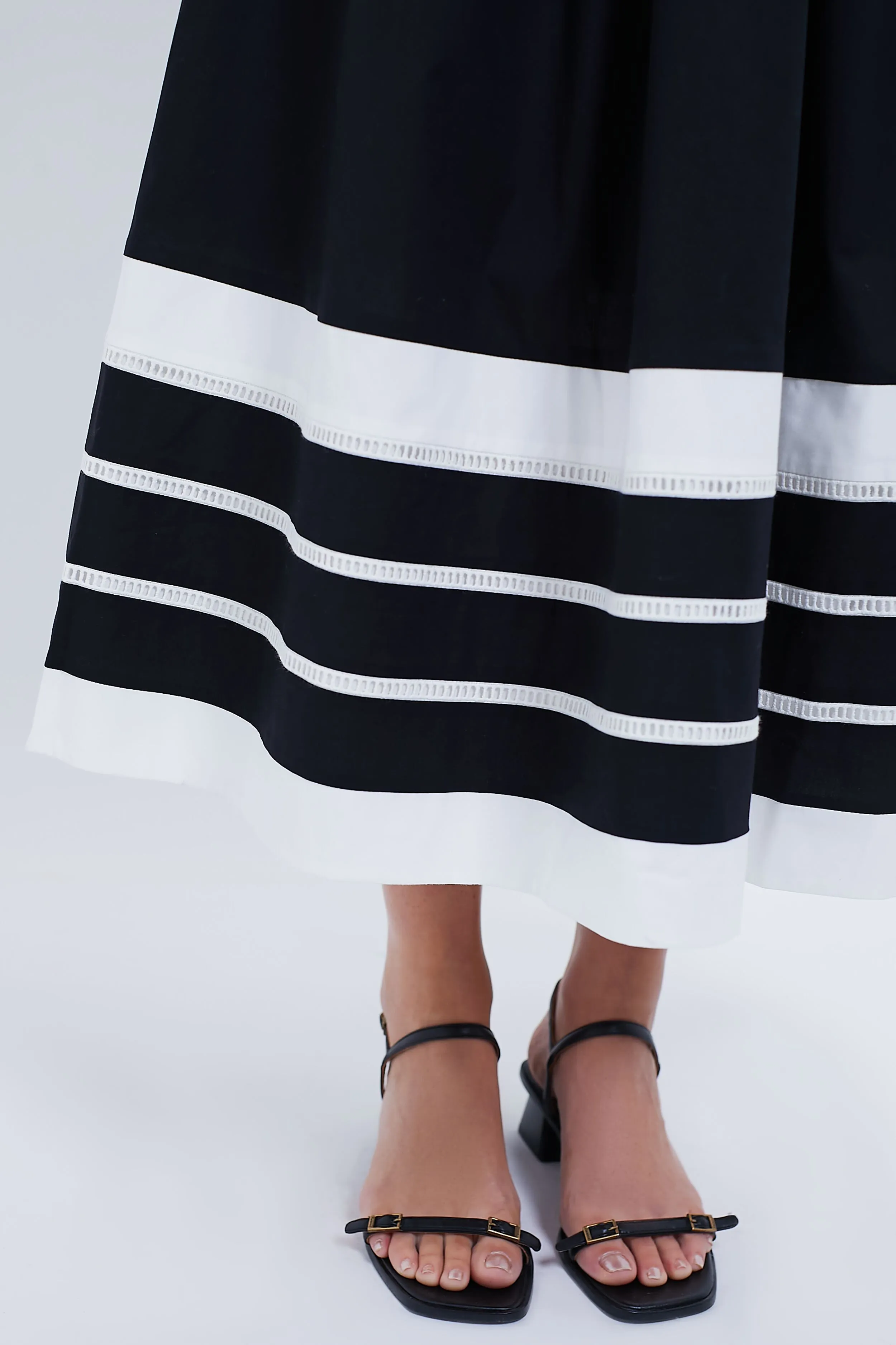 Black and White Miel Dress