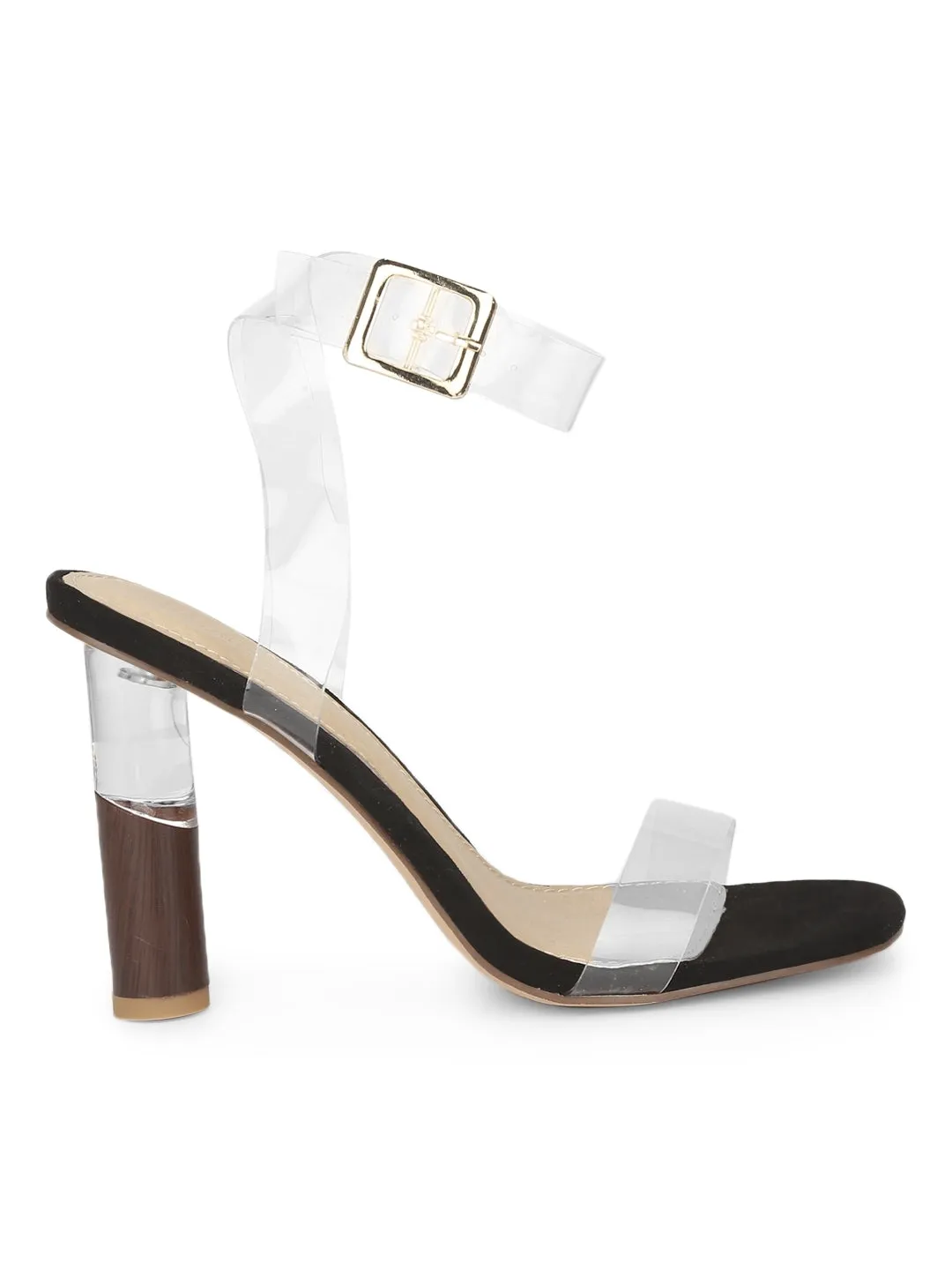 Black Micro Clear High Perspex Heels