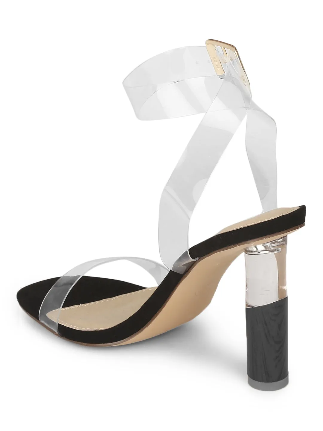 Black Micro Clear High Perspex Heels