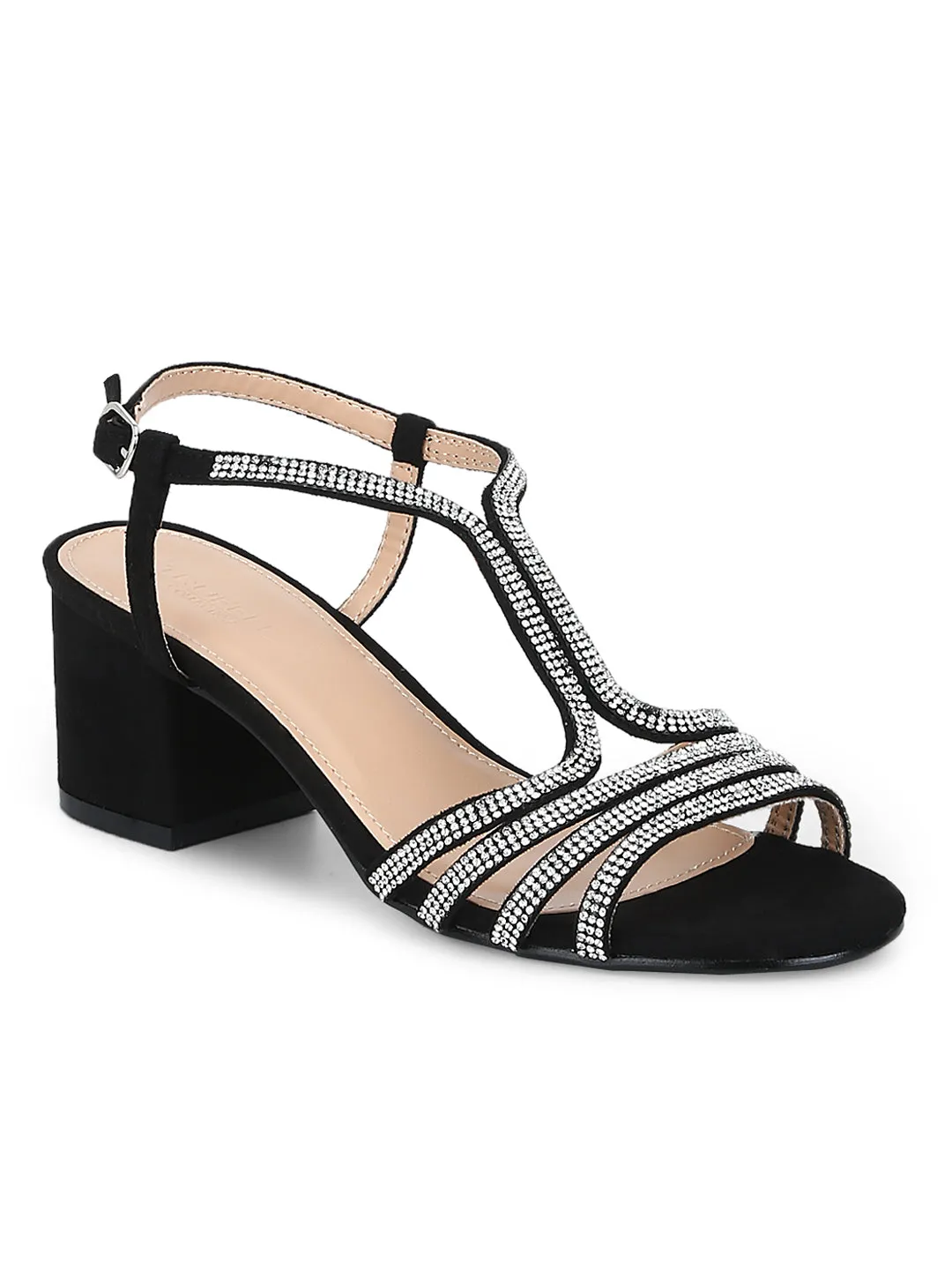 Black Micro Multi-Strap Sandals