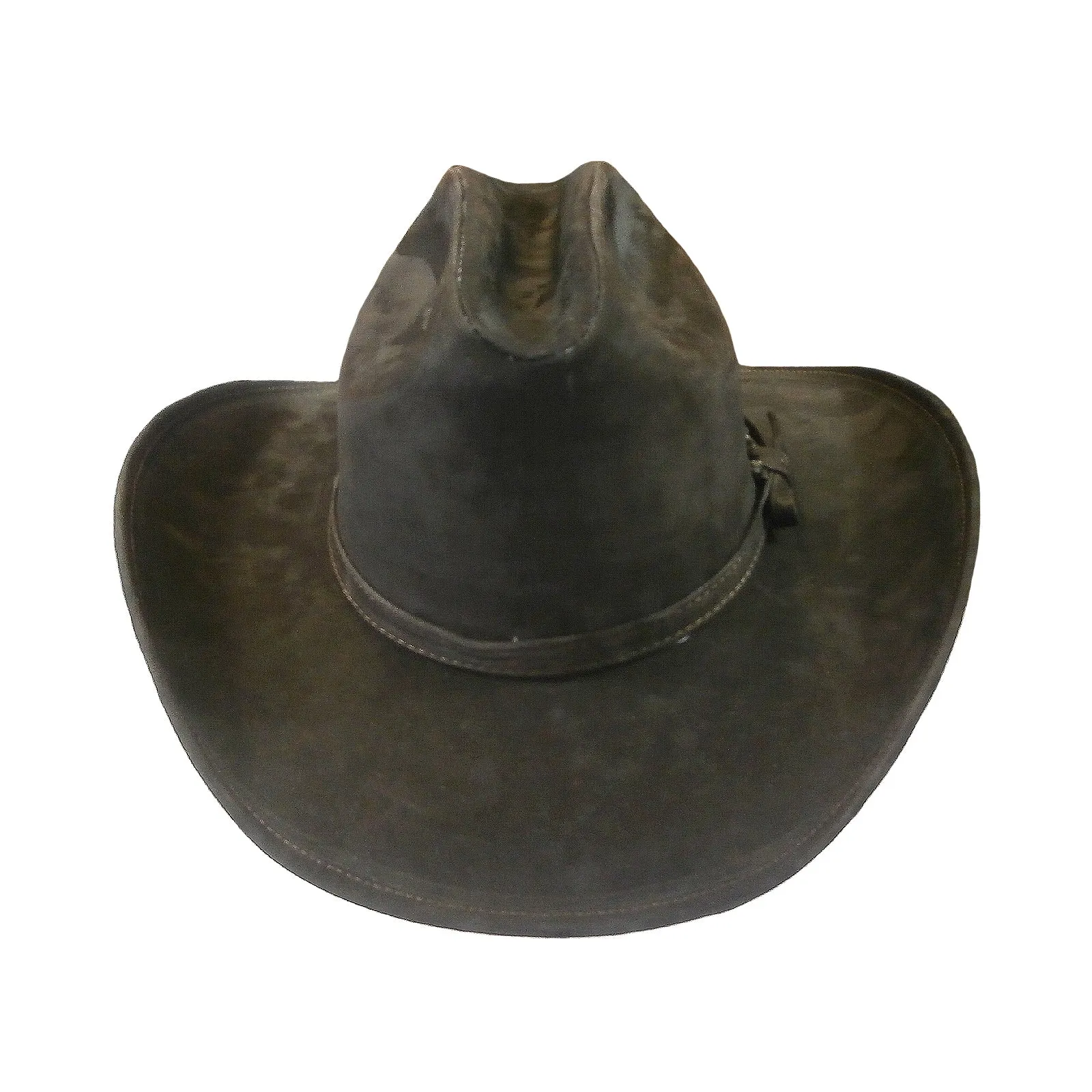 Brown Suede Leather Western Cowboy Hat