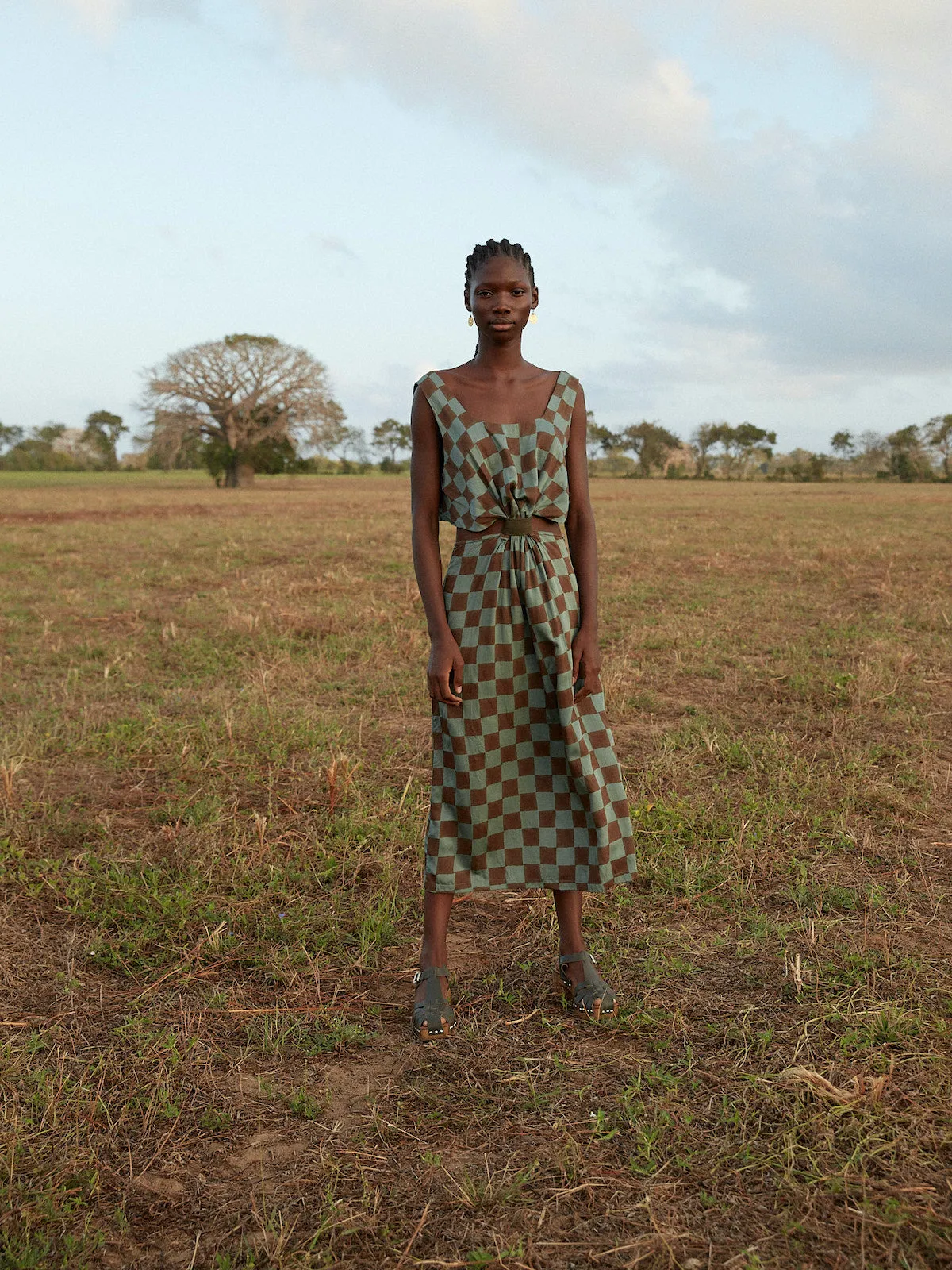 Check Day Slip Dress