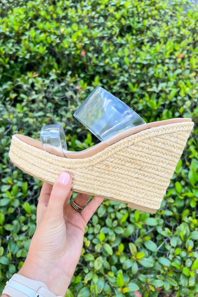 Clear Strap Wedges