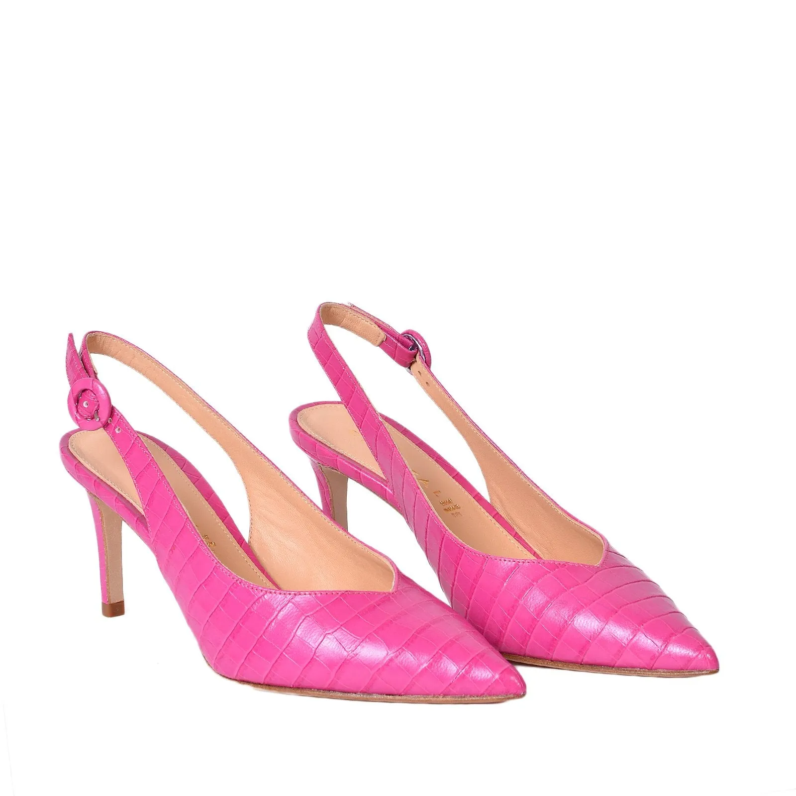 Cocco Fuchsia Sling Back Pumps