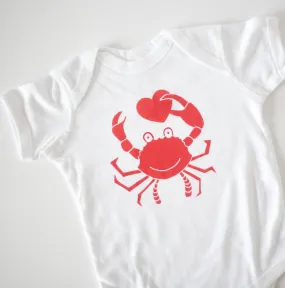 crab baby onesie, Maryland crab onesie, Baltimore baby shower gift