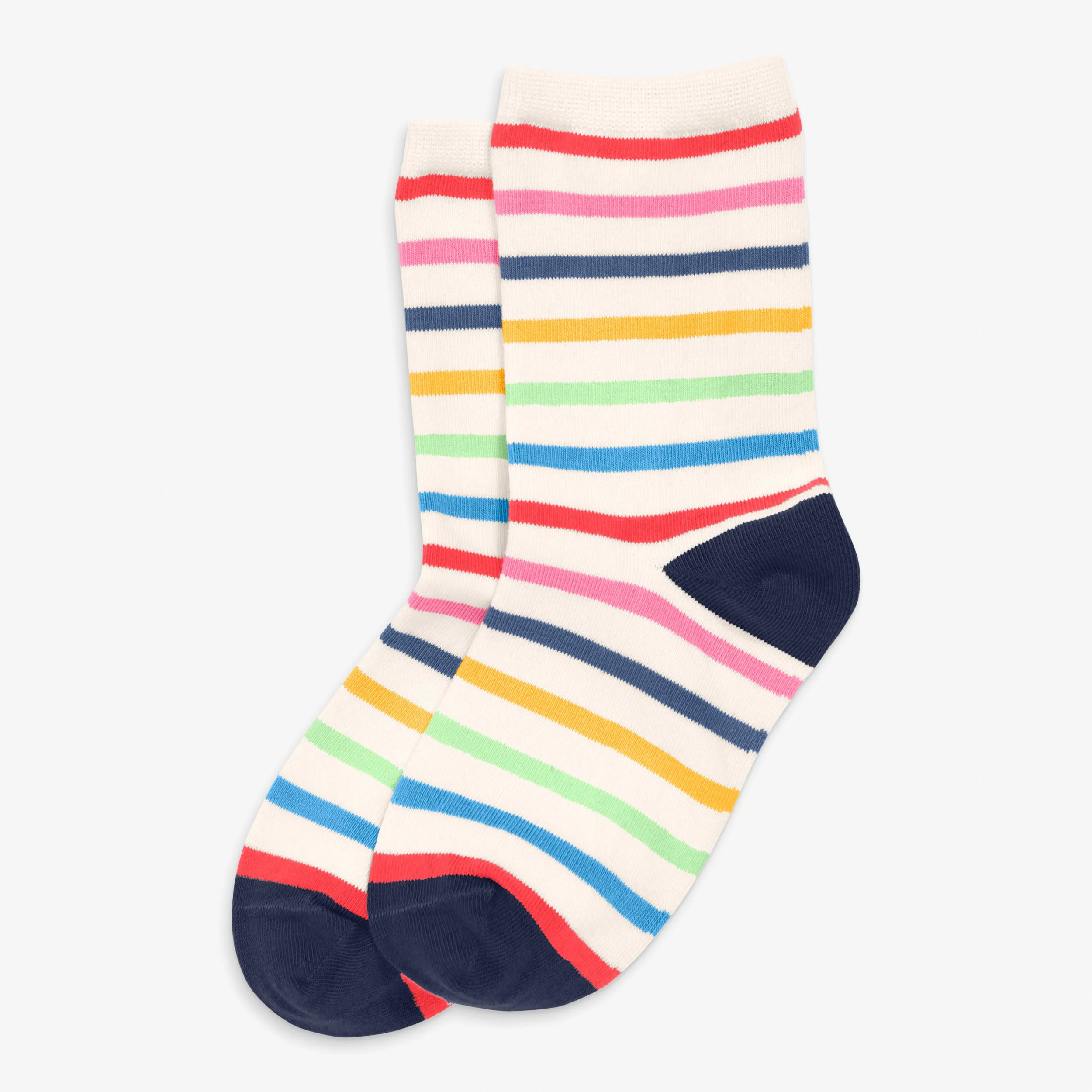 Crew sock in rainbow stripe