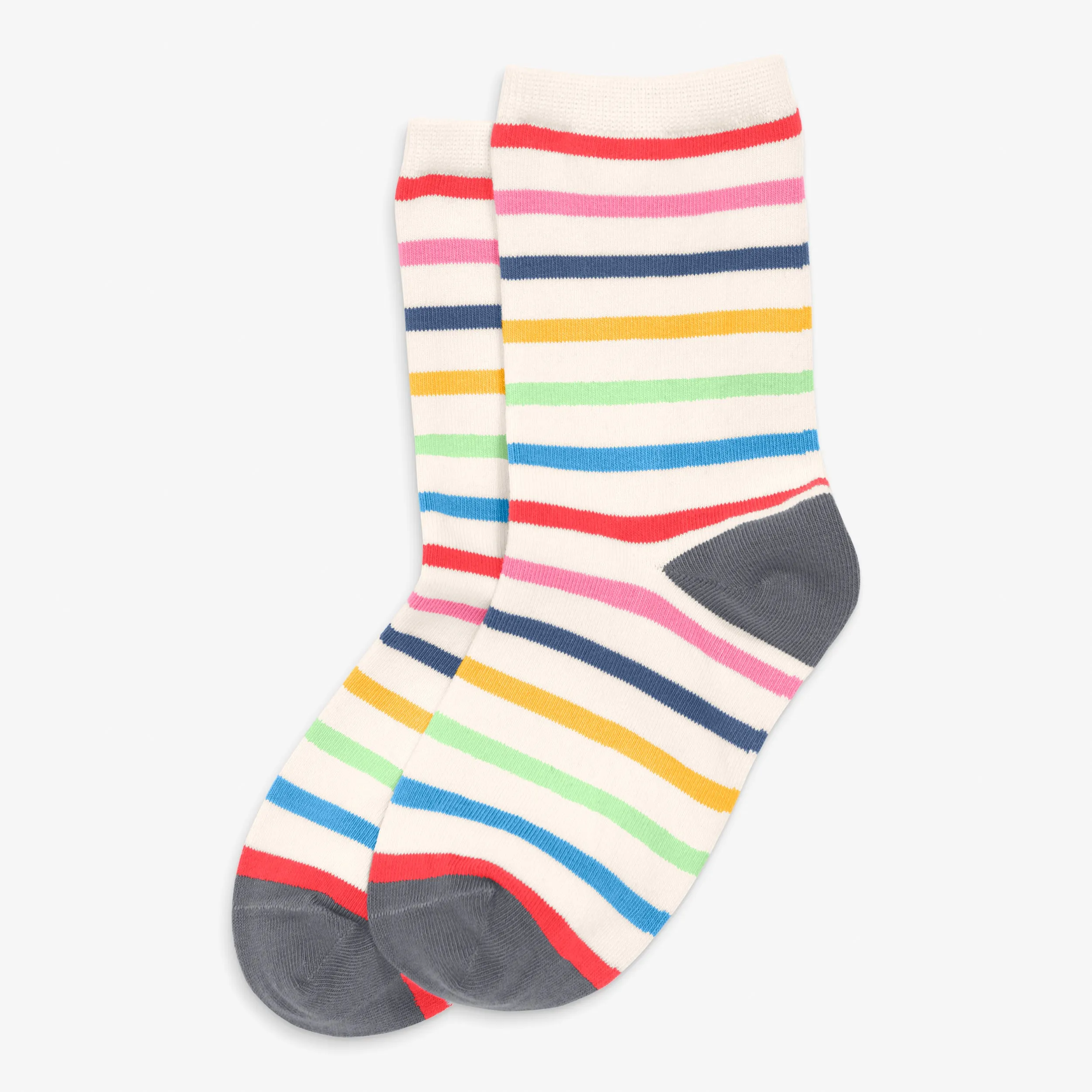 Crew sock in rainbow stripe