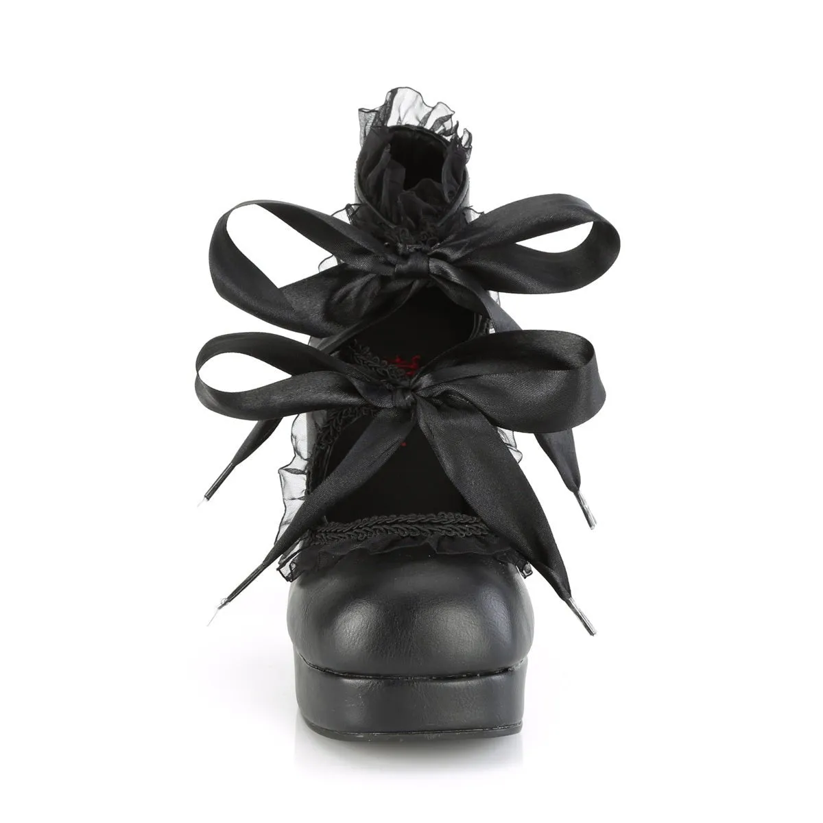 Demonia GOTHIKA-53 | Black Vegan Leather Platform Shoes