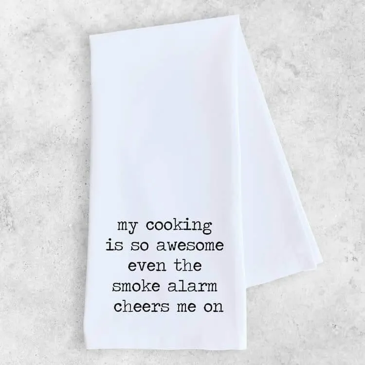 Devenie Designs - My Cooking Is So Awesome - Tea Towel