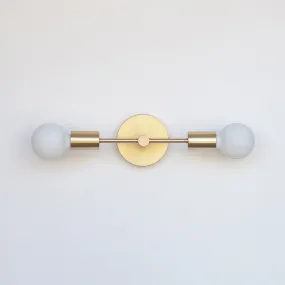 Double Arm Wall Light - Brass