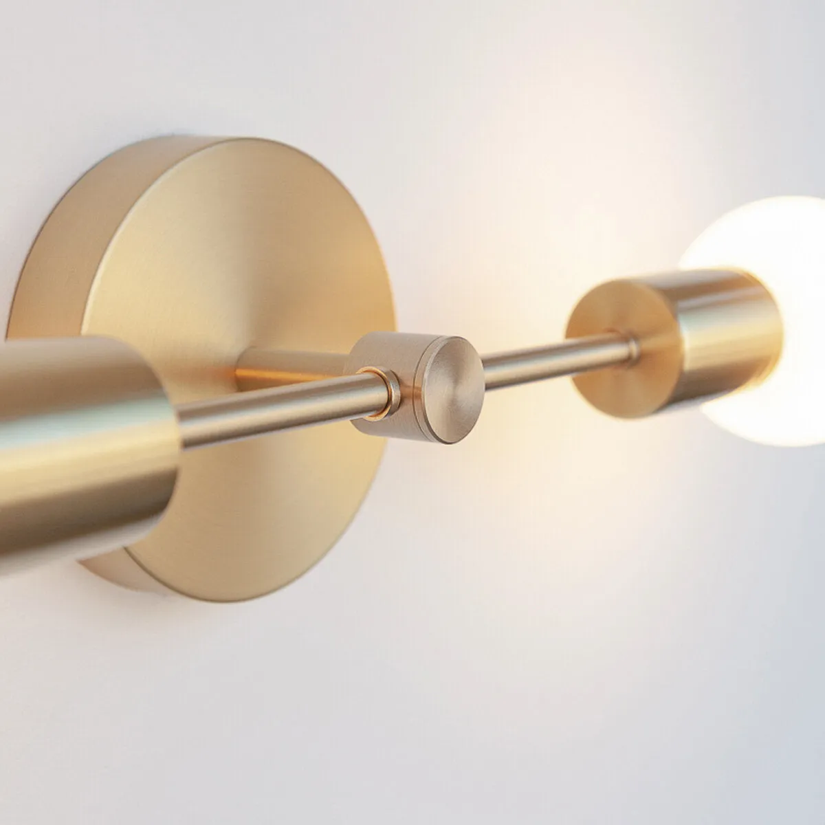 Double Arm Wall Light - Brass