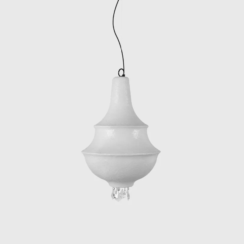 Elegant White Fibreglass Chandelier