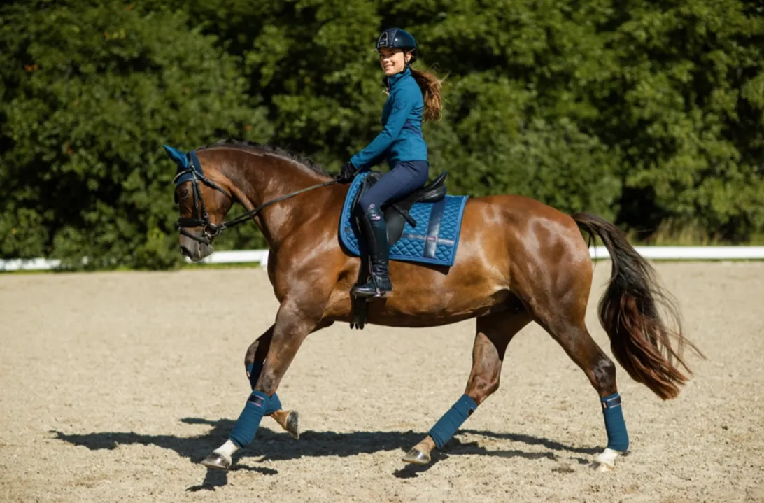 EQUESTRIAN STOCKHOLM MONACO BLUE NO BOUNDARIES DRESSAGE PAD