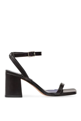 Essential Block Heel Black Sandal