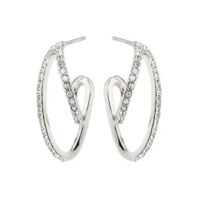 ETTY crystal earrings silver-plated