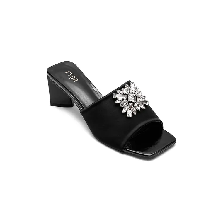 Gem Brooch Heeled Sandal BB 23