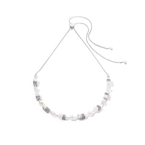 GeoCUBE® Iconic Nature Chain necklace white