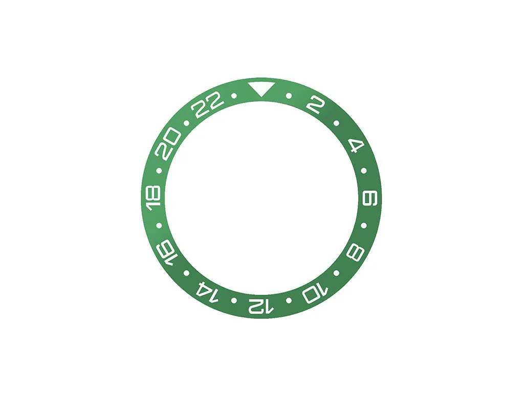 GMT Style Ceramic Bezel Insert Green