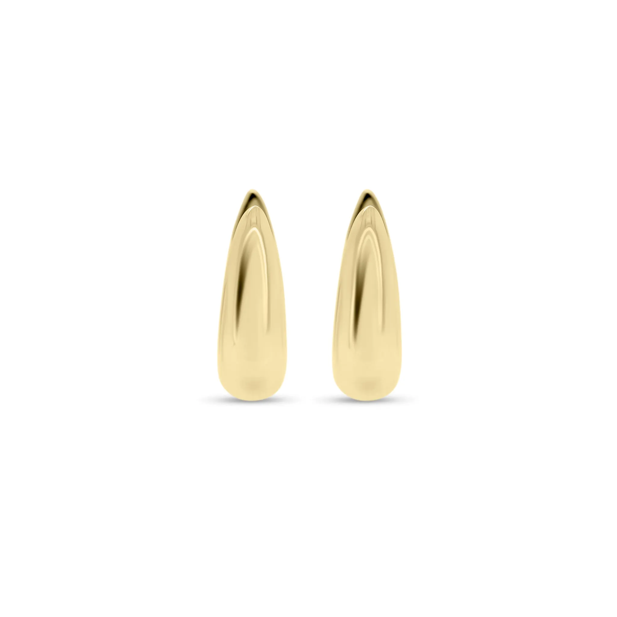 Gold Bold Huggie Earrings