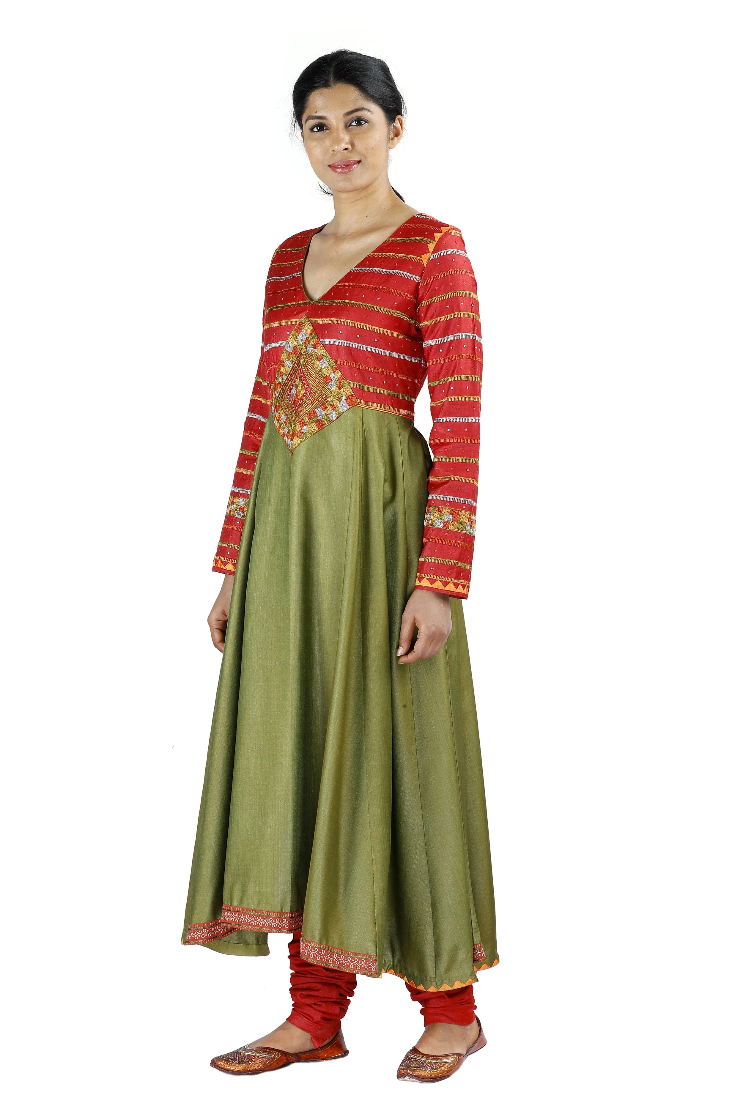 Green Silk Salwar