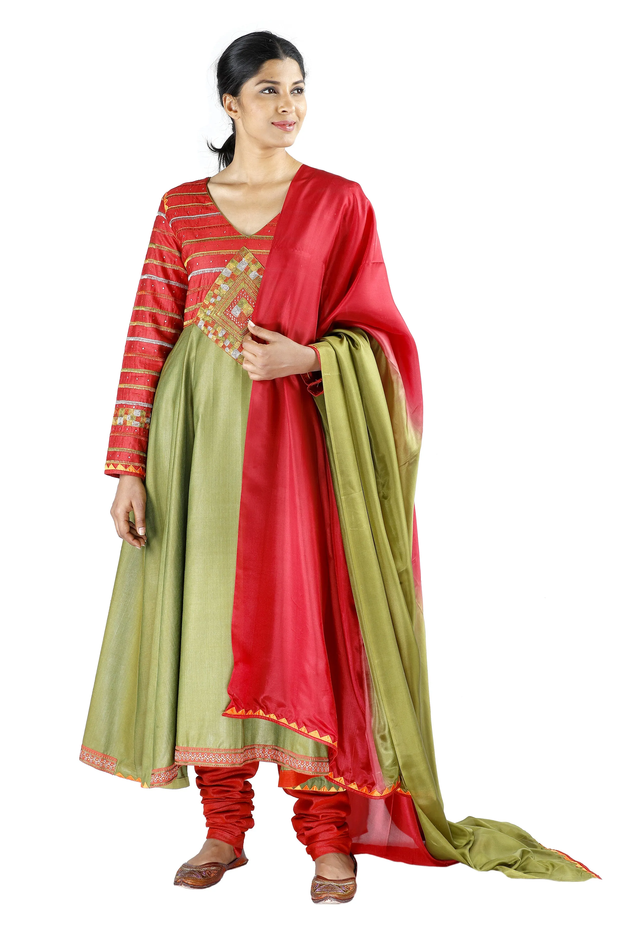 Green Silk Salwar