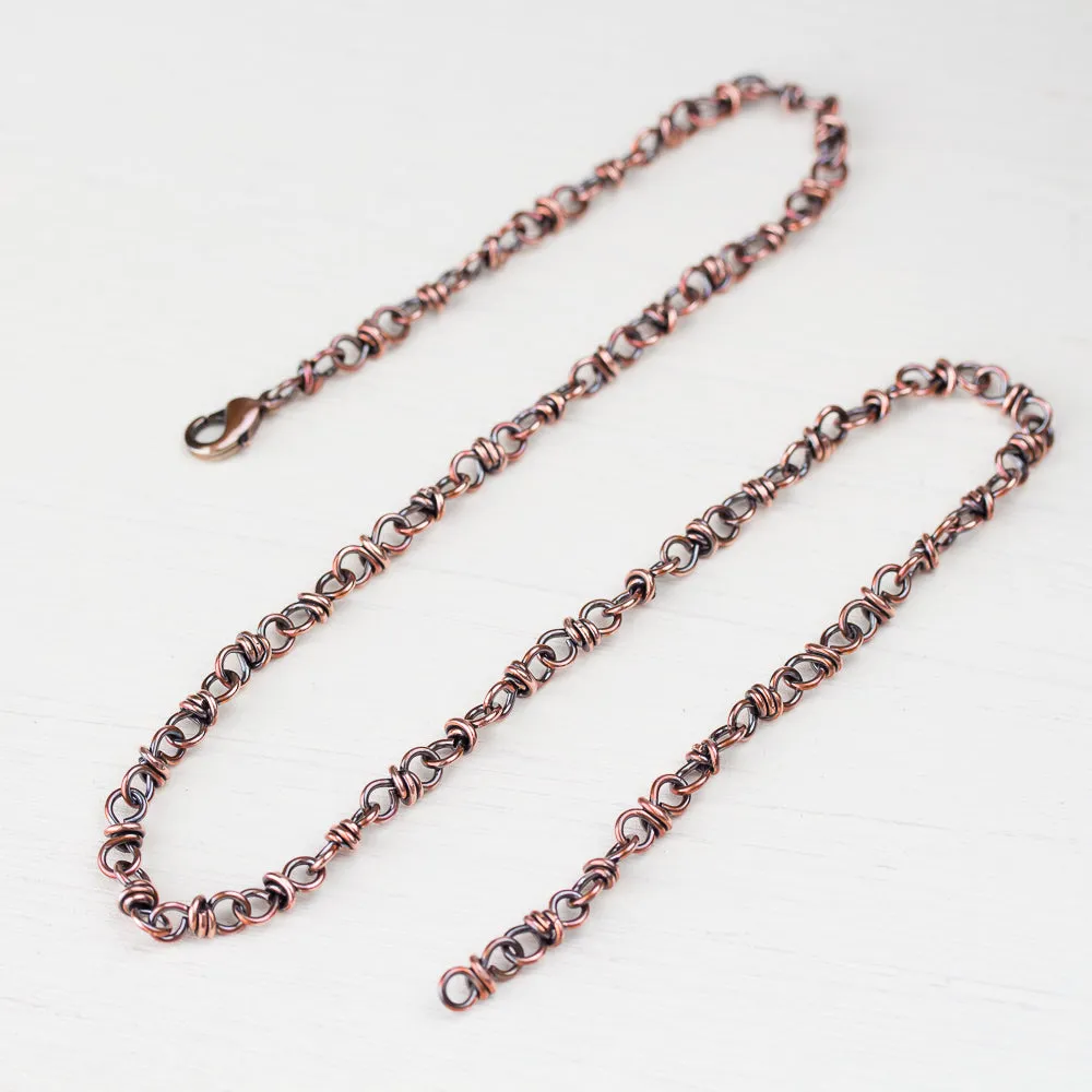 Handcrafted Copper Necklace - Bigger Link Chain