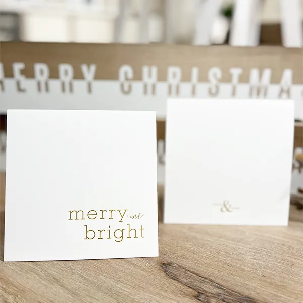 Holiday Letterpress Greeting Card